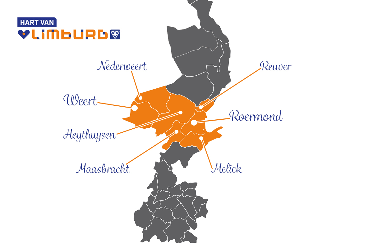 Map of Hart van Limburg