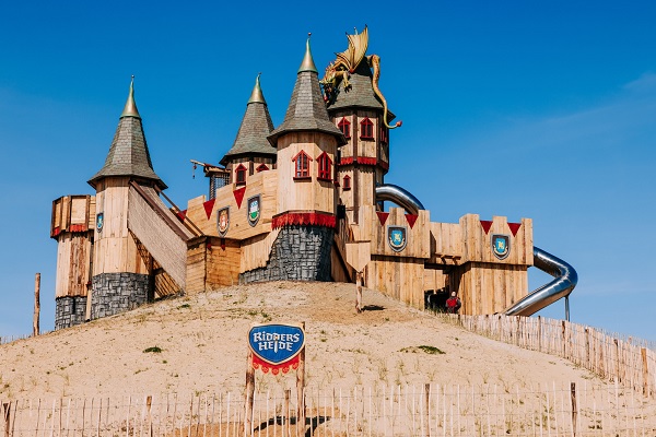 The new play castle at Billybird Park Drakenrijk in Reuver