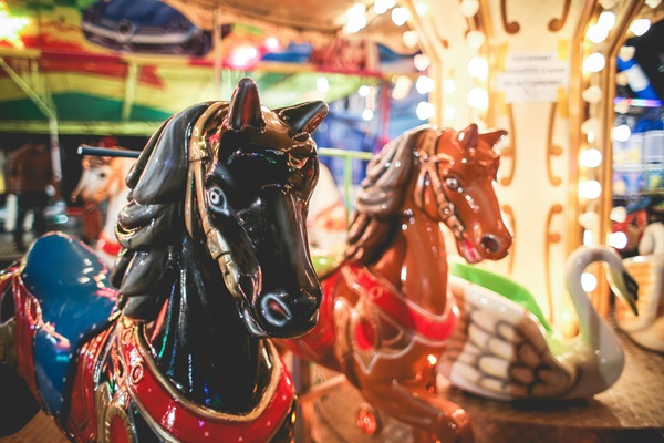 The carousel at the Weerter Fun Fair